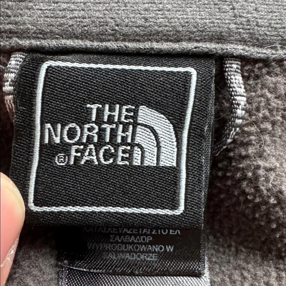 The North Face Gray Soft Shell Fleece Lined Full Zip Jacket Boys XL 18/20