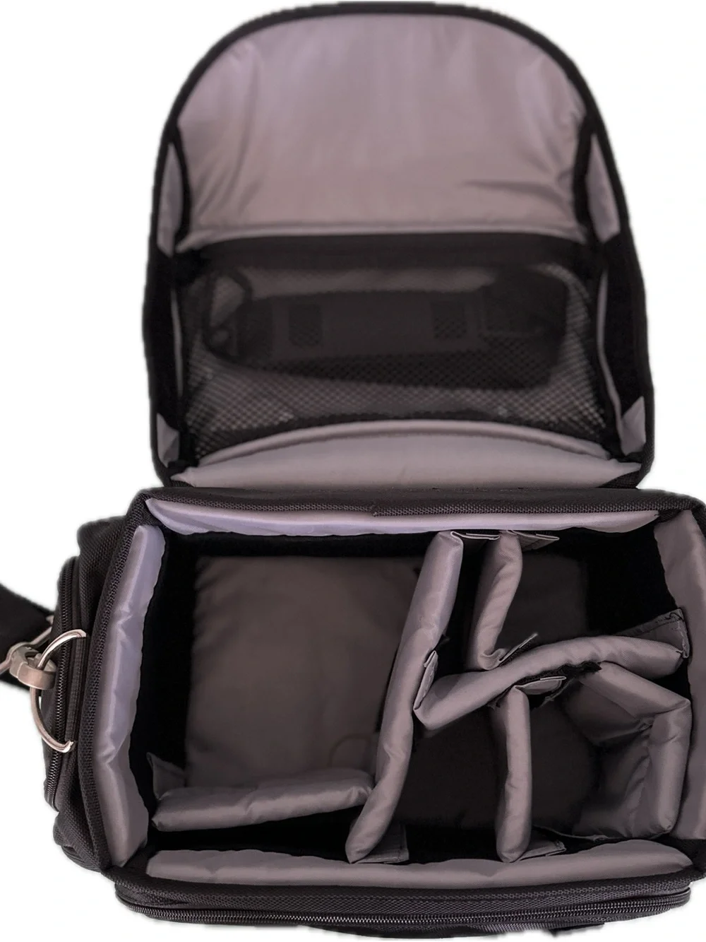 Canon Black Messenger Camera Bag with Silver Accents