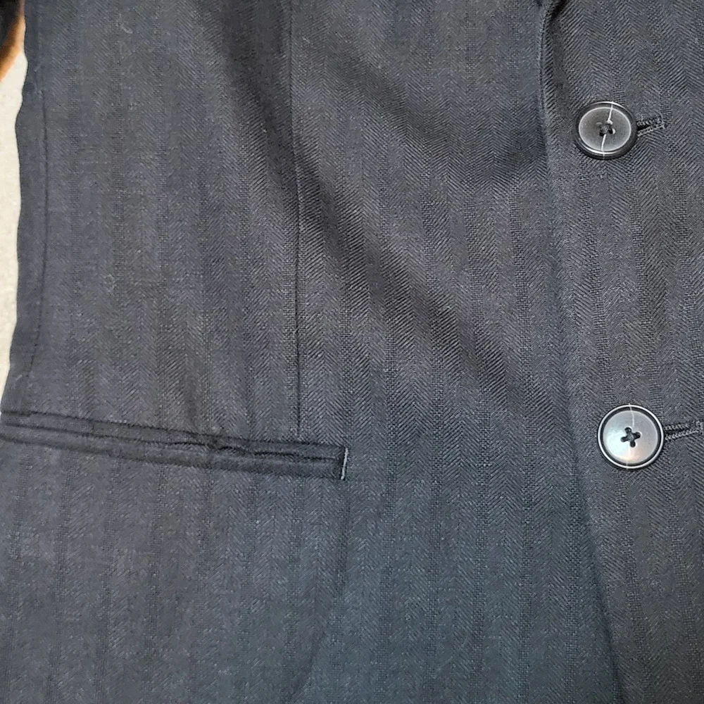 Lucky Brand Men's Black Subtly Pinstriped  Blazer - Size XS