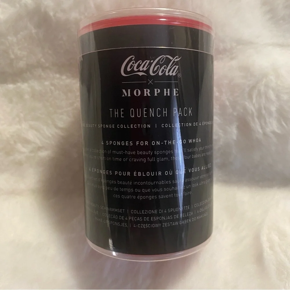 NEW Limited Edition Coca-Cola X Morphe The Quench Pack 4pc Sponges - Black & Red