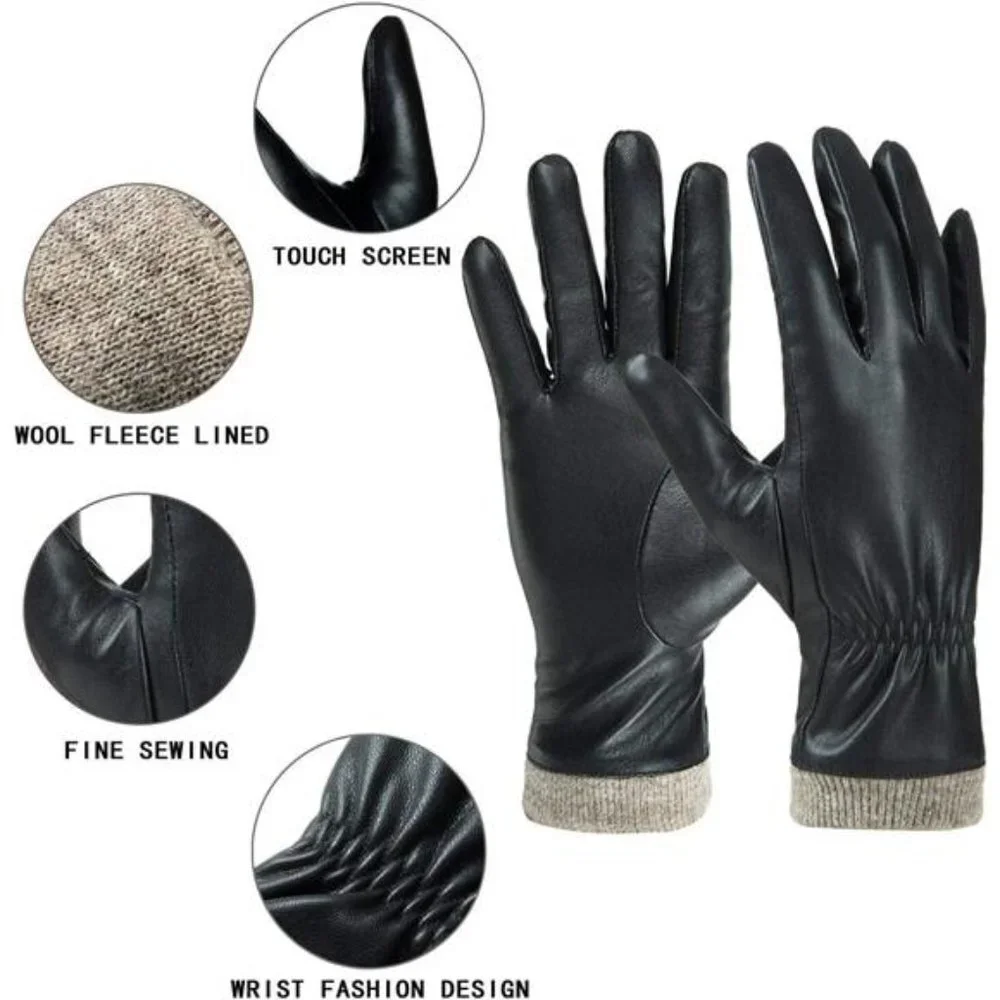 N/A black leather