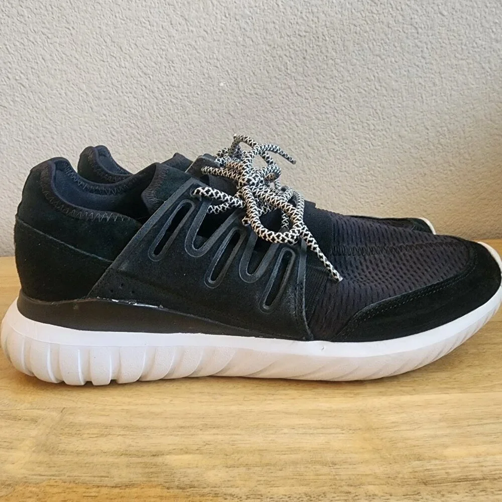 Adidas Original Mens Tubular Radial Trainer Shoes Sneakers BB2401 Black Size 9
