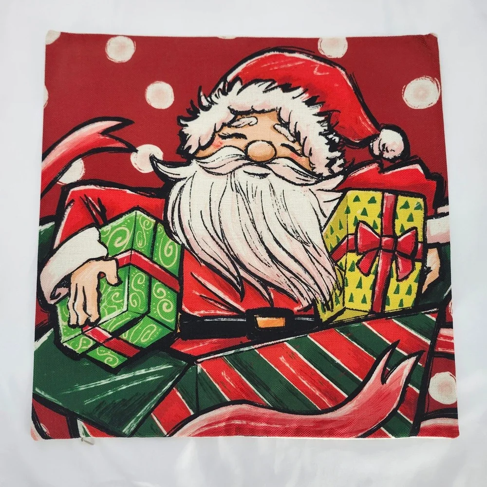 Santa Claus Pillow Cover 18