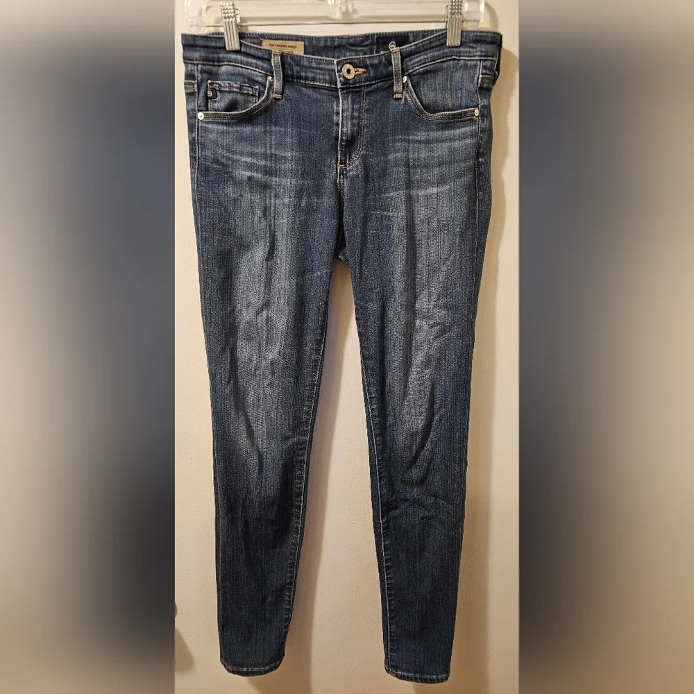 Adriano Goldschmied AG The Legging Ankle Super Skinny Blue Jeans Size 27R Read