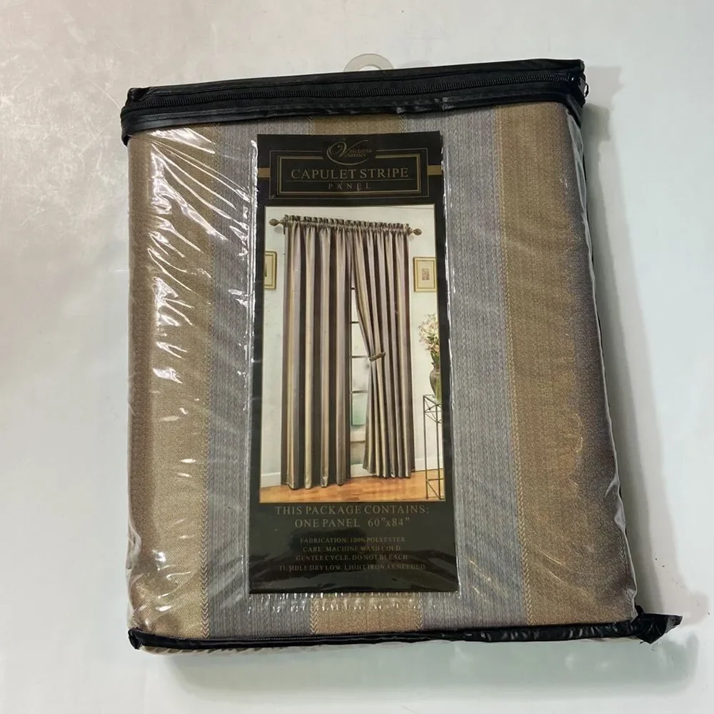VTG VICTORIA CLASSES CAPULET STRIPE PANEL ONE PANEL SIZE 60”x84”