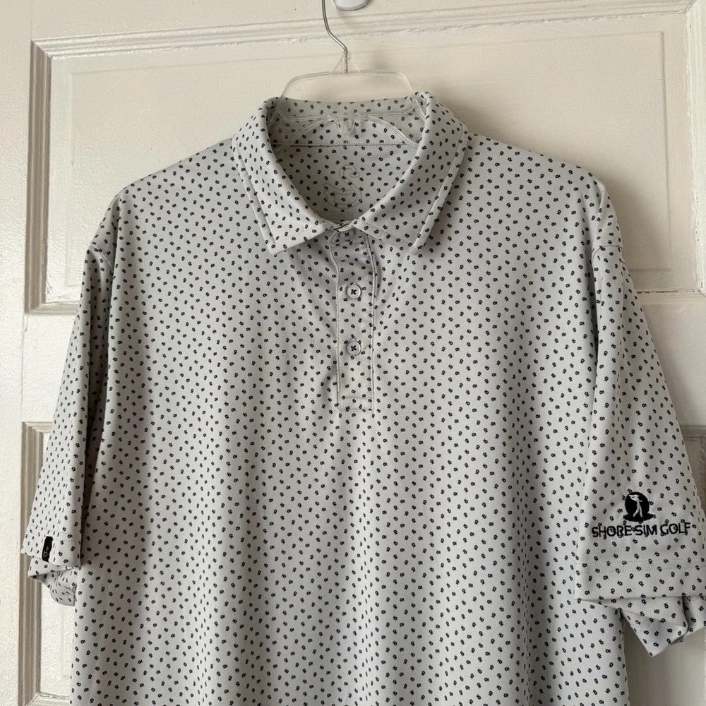Swannies‎ Mens Performance Golf Polo Shirt Short Sleeve Breathable Floral Print