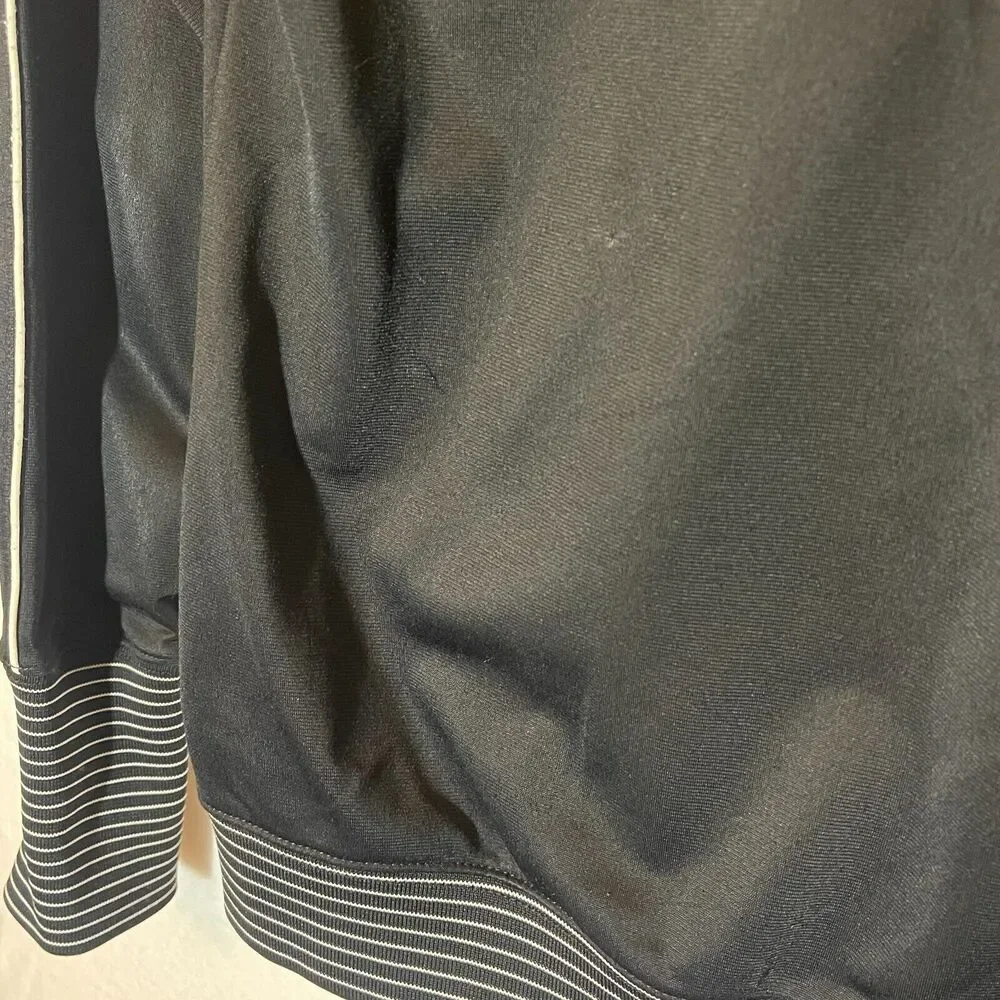 Vintage y2k Nike Full zip‎ track jacket black and white women's small