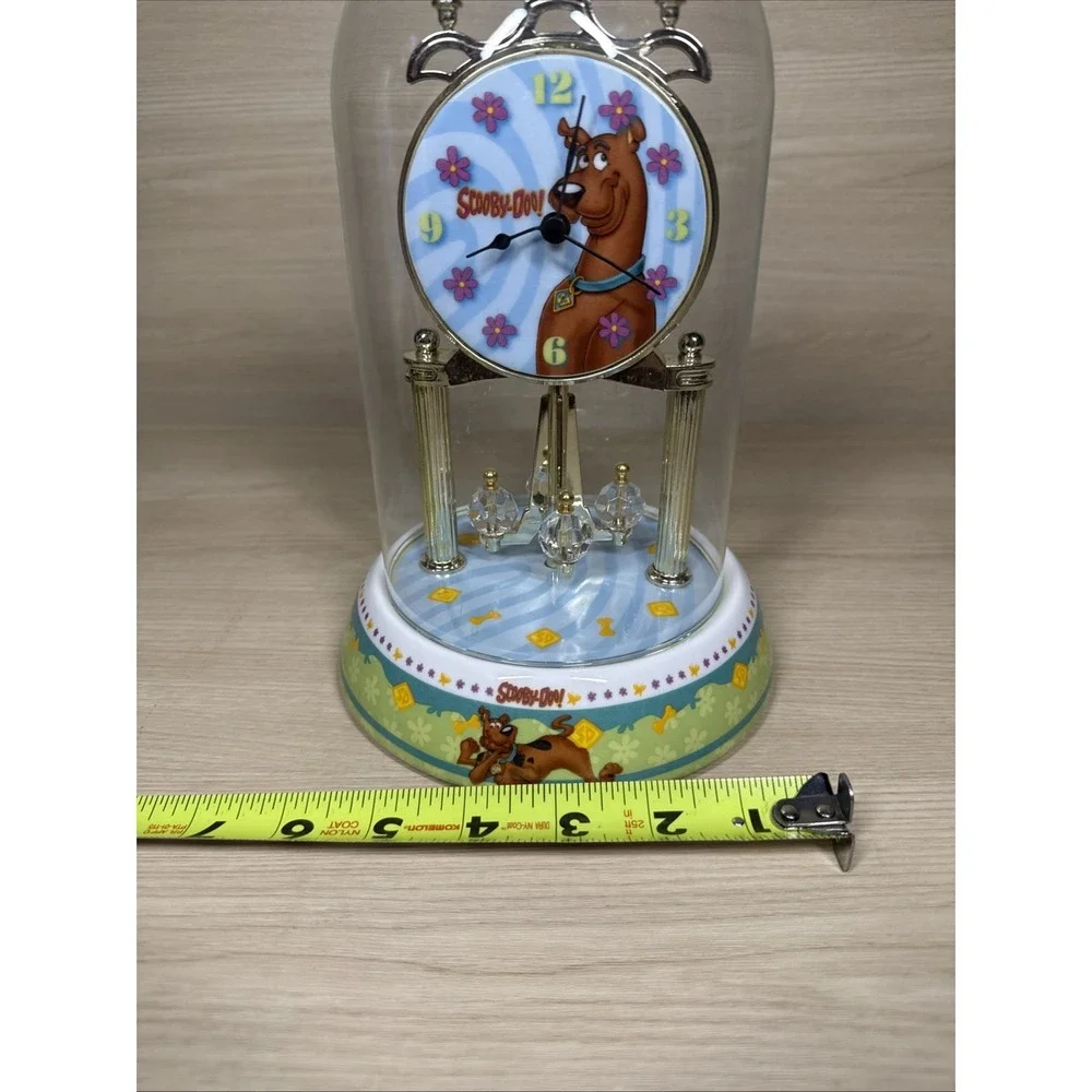 Scooby-Doo Porcelain Anniversary Clock Glass‎ Domed Doesn't Spin Clock Works
