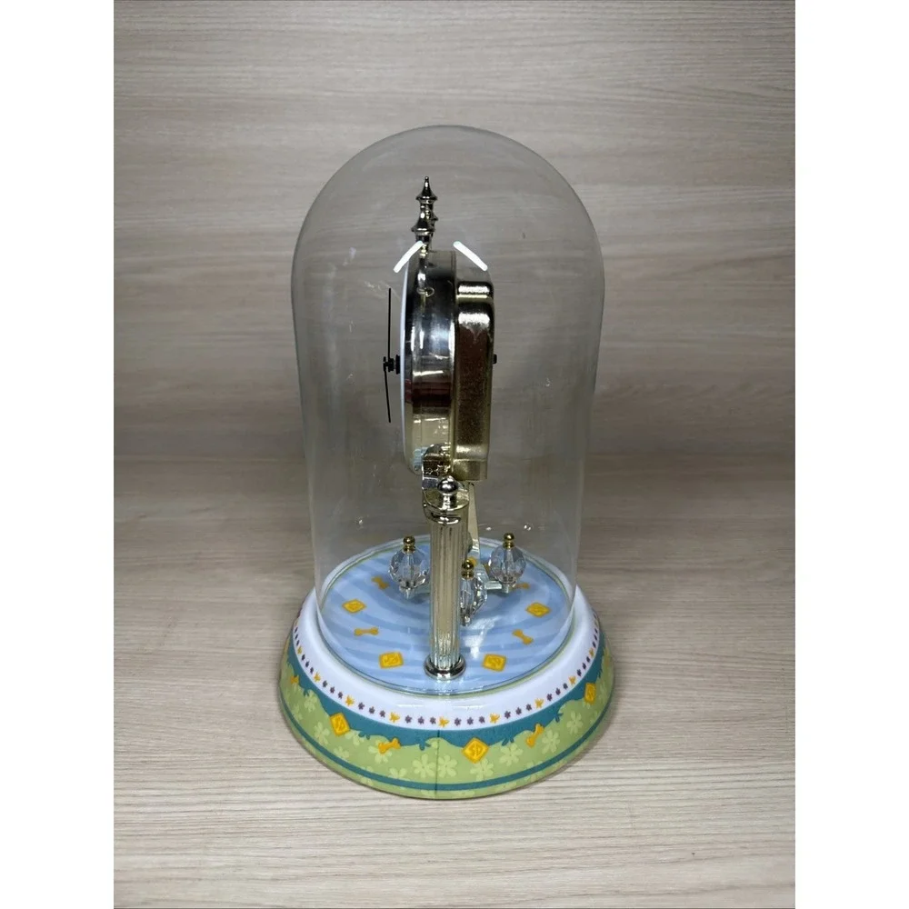 Scooby-Doo Porcelain Anniversary Clock Glass‎ Domed Doesn't Spin Clock Works