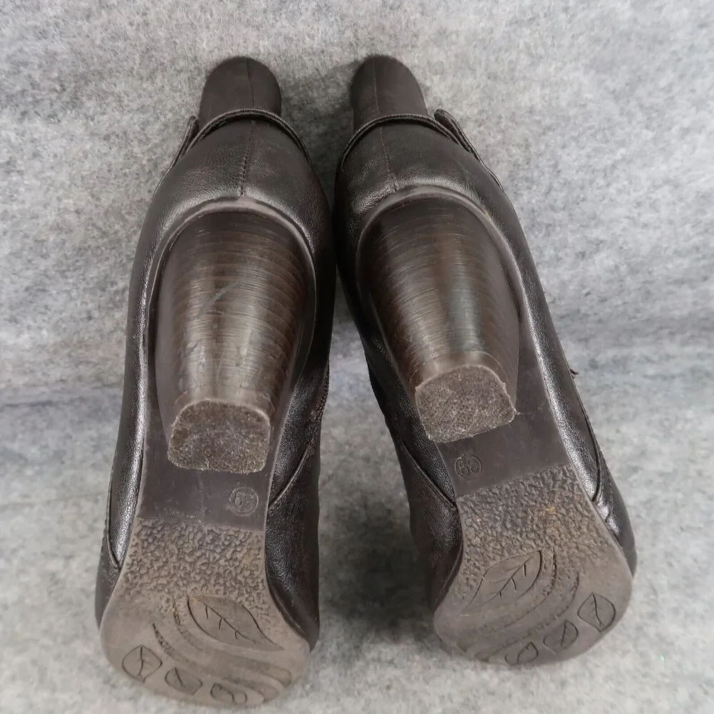Spring Step Shoes Womens 39 Patrizia Bootie Block Heel Slouchy Leather Fashion
