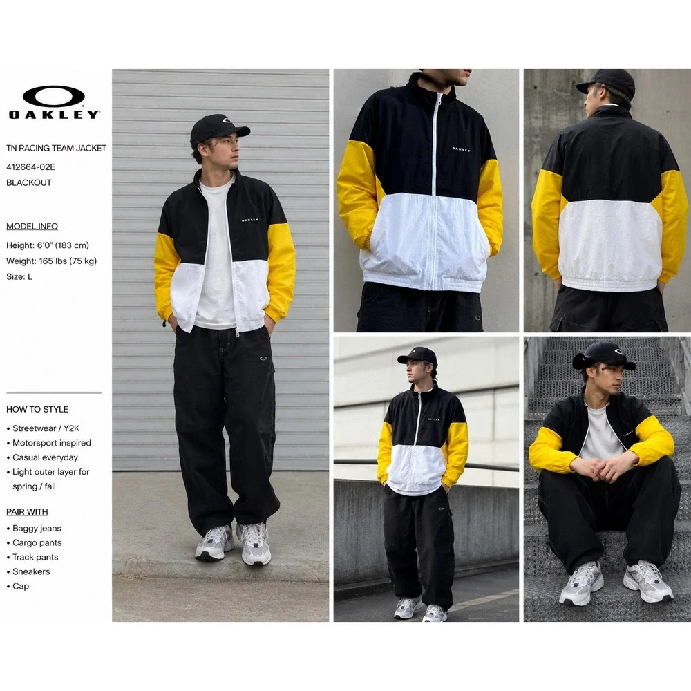 Oakley colorblock windbreaker