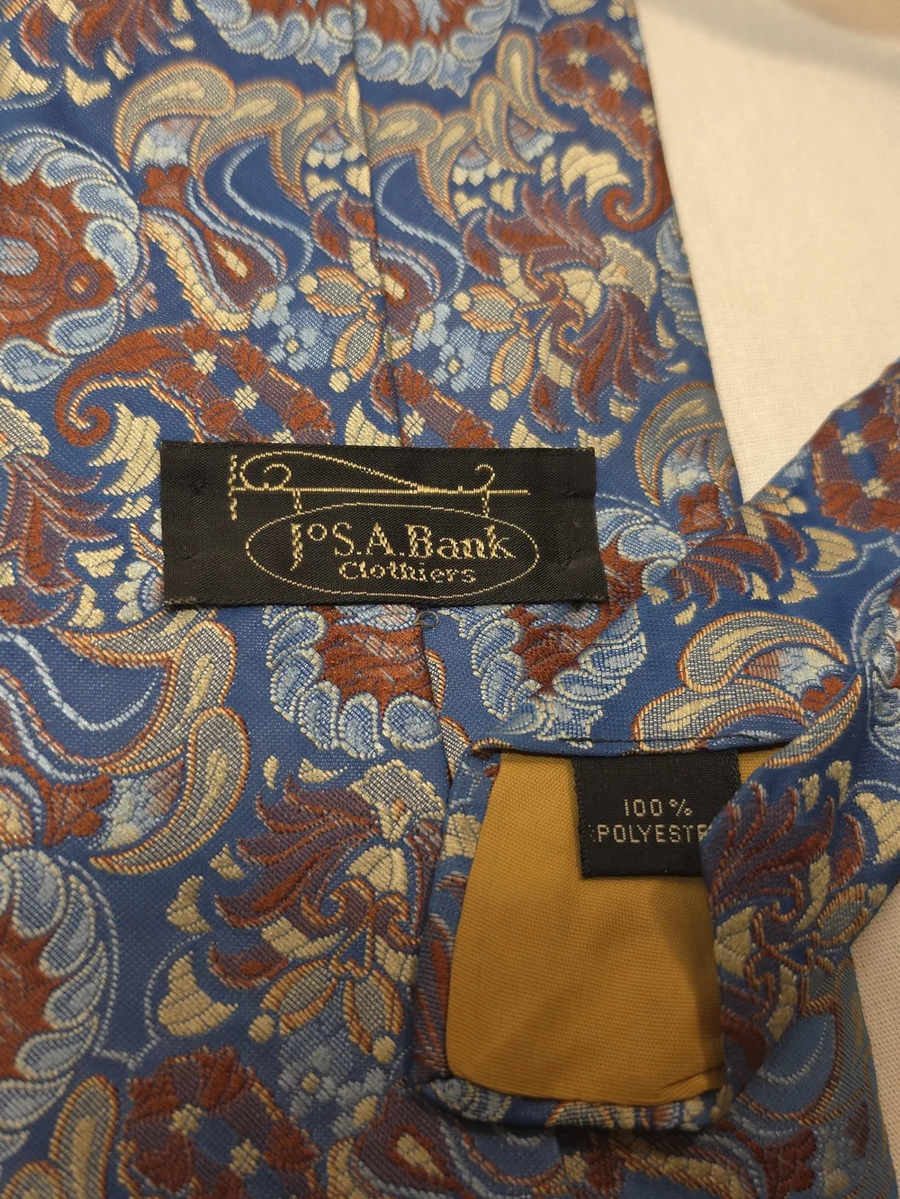 Retro Floral Wide Classic Blue Paisley And Floral Men's Tie