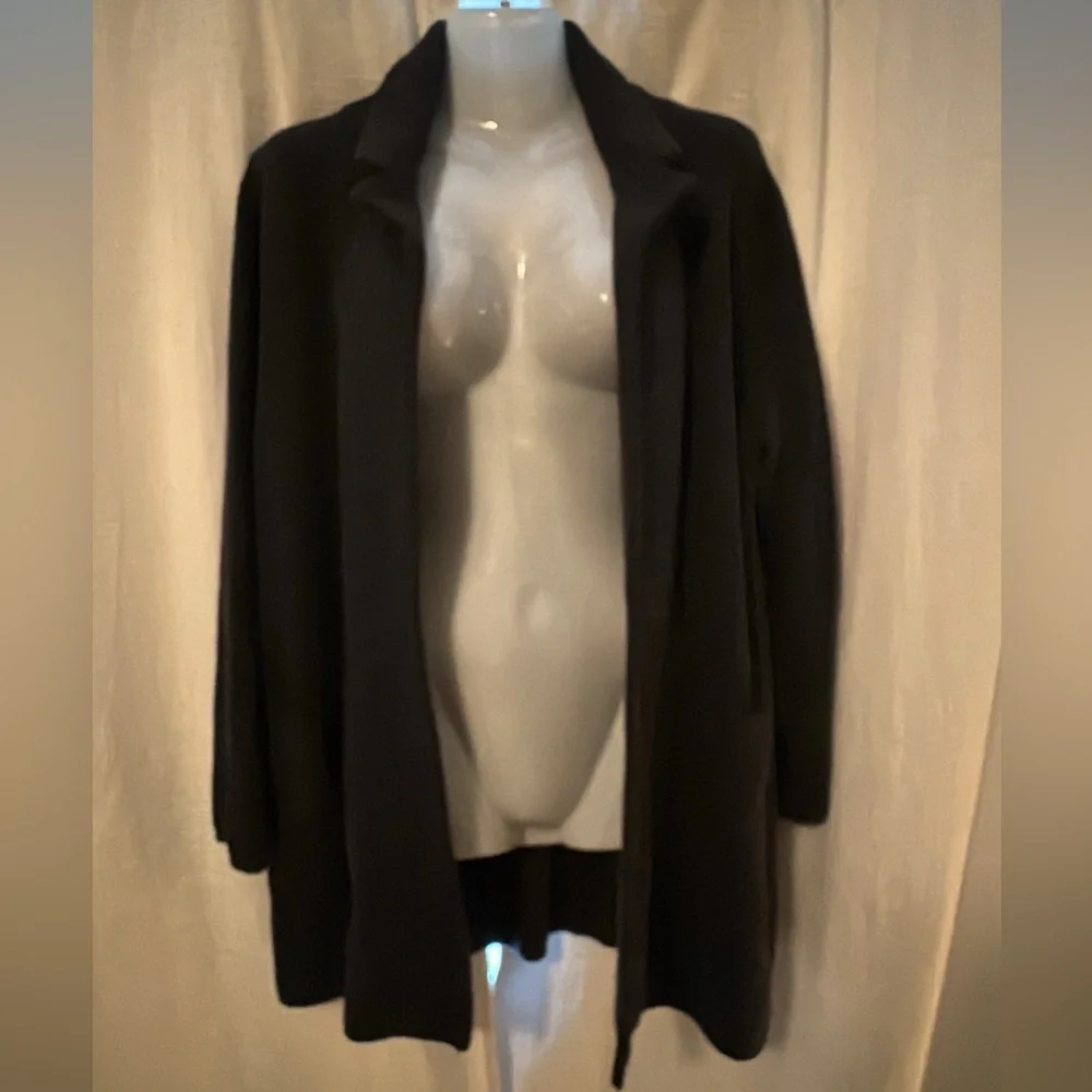 J.CREW Open-Front Sweater Blazer Cardigan Size L 100%Wool