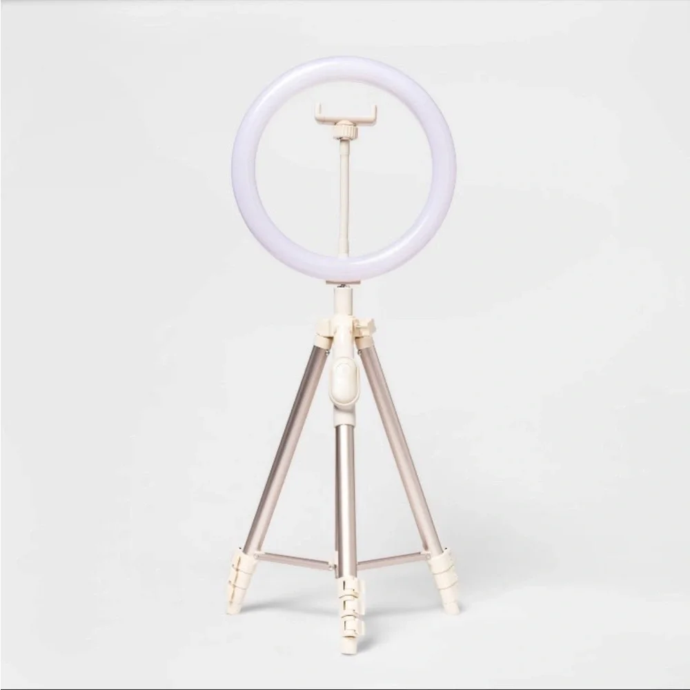 HEYDAY Ring Light with Tripod Stone white NEW