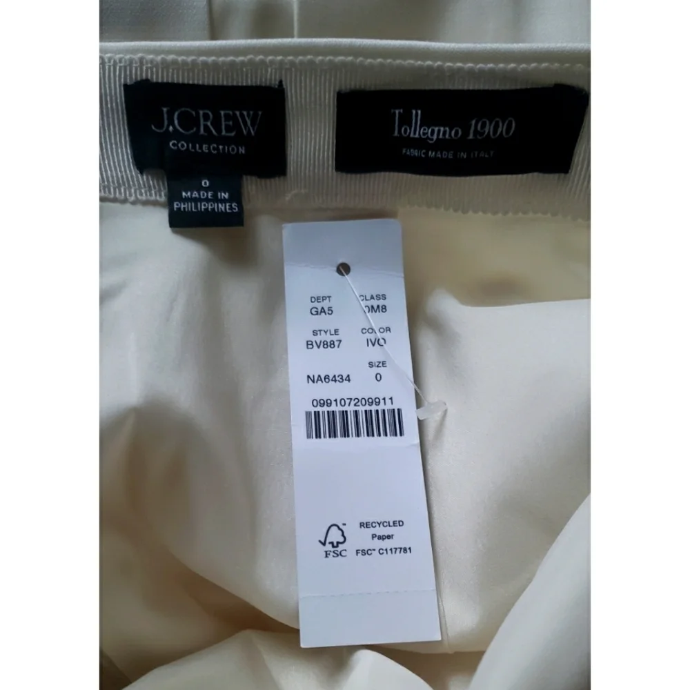 J.Crew Collection tuxedo maxi skirt in wool