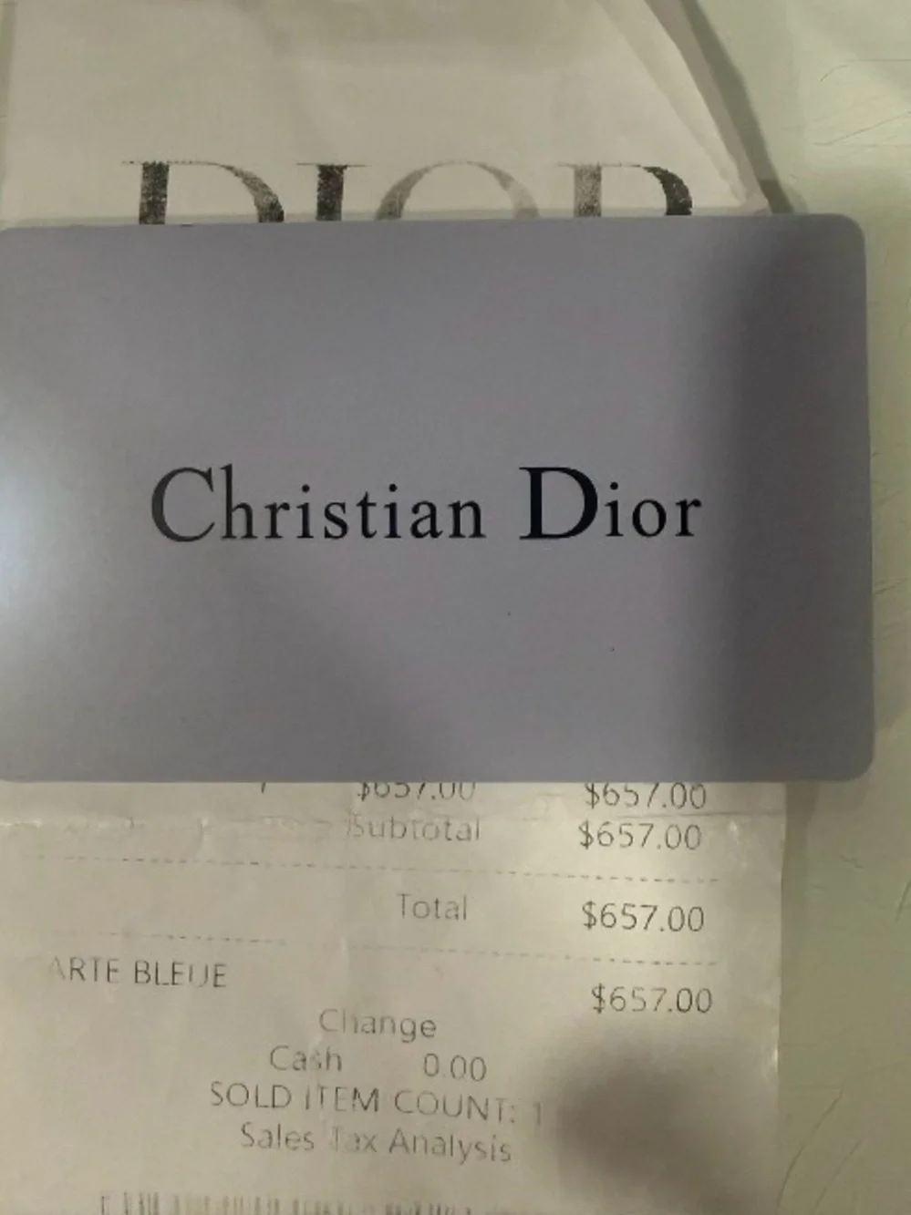 Dior compact wallet