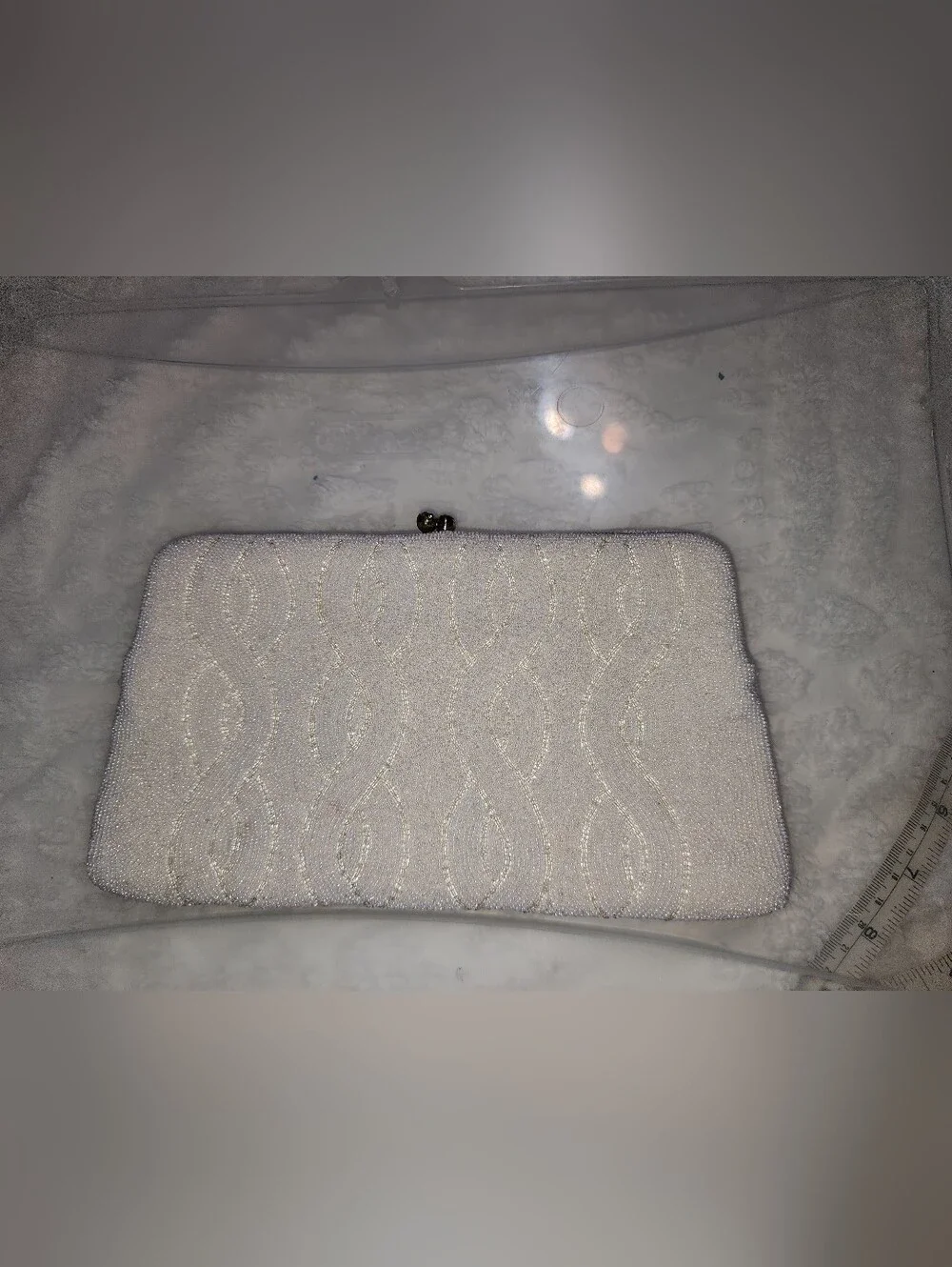 Magid Vintage Hand Beaded Purse Evening Bag, Made in Japan Clutch