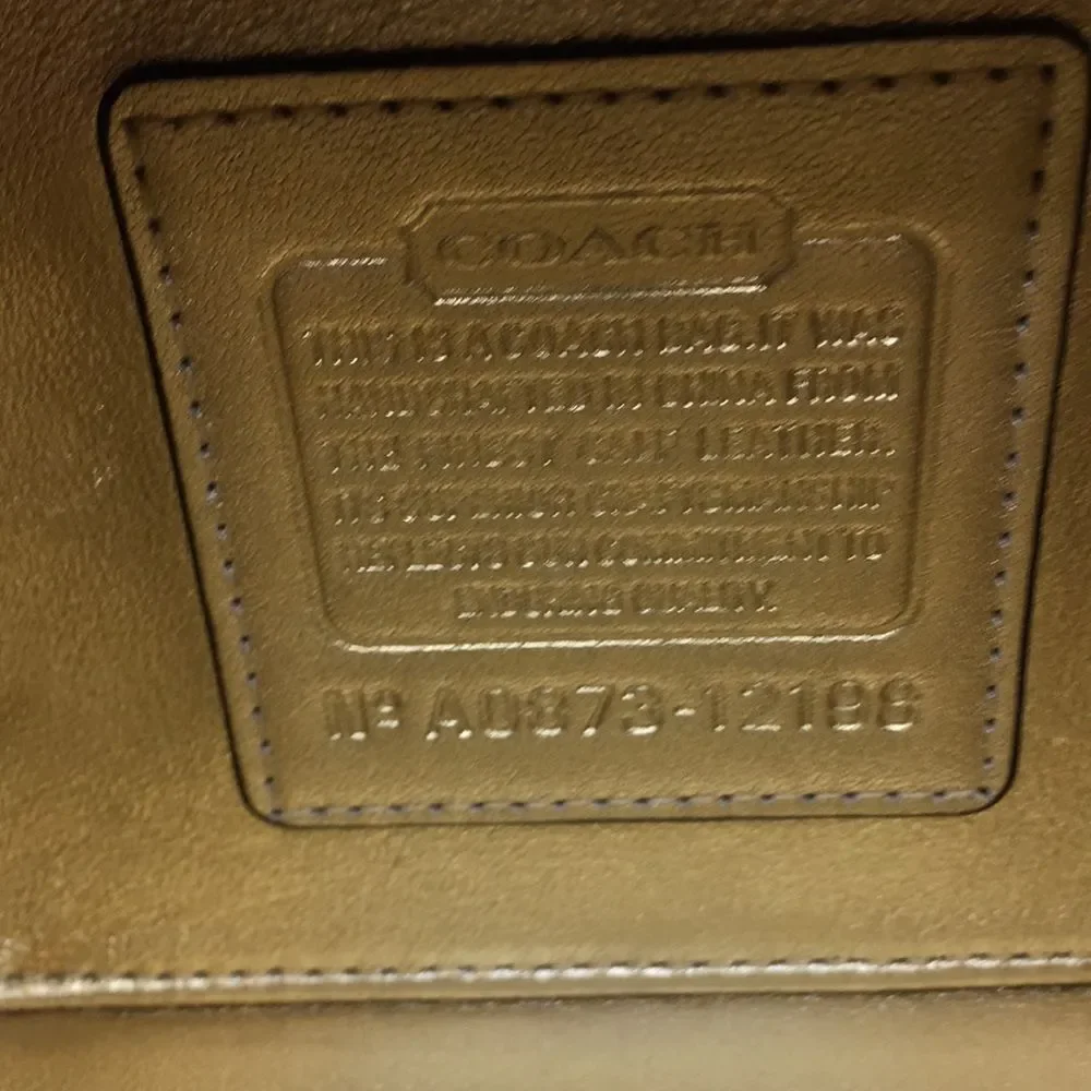 Coach black patent