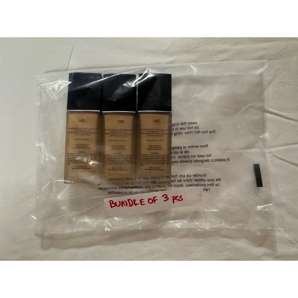 Bundle 3 Dior Forever Transfer-Proof 24H Foundation 2WO  SPF 15  New