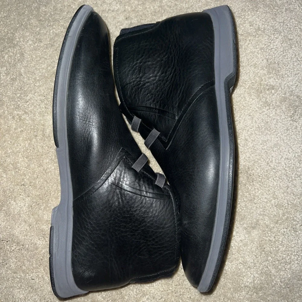 Cole Haan Ledley Chukka Boot Mens 10 M Black Leather Ankle Shoes C08515