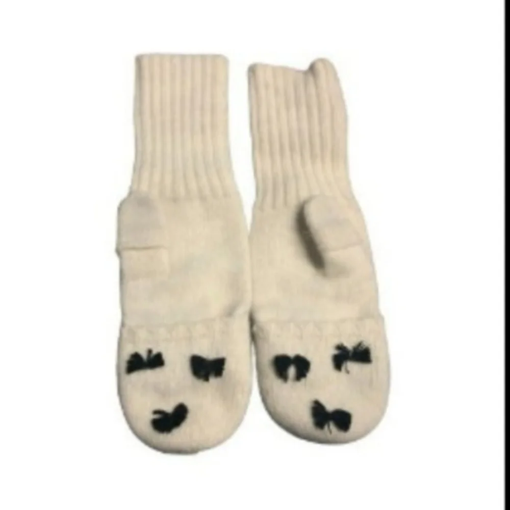 New in Box Kate Spade Bow Accent Mittens OS