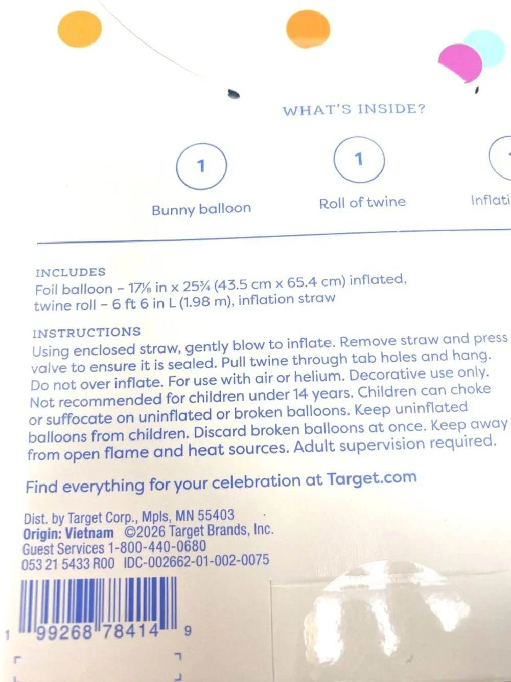 Target fill air