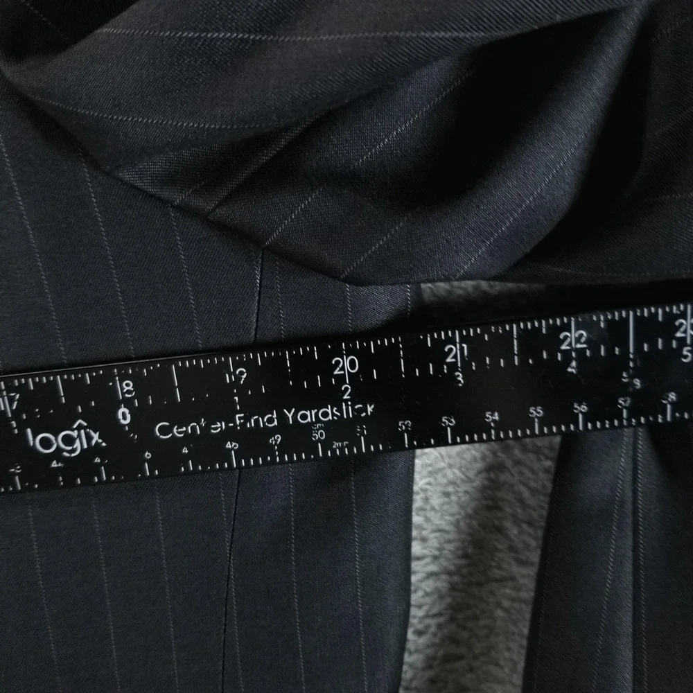 Hugo Boss Blazer Mens 42R Gray Pinstripe Super 120‎ Wool Pasolini Movie