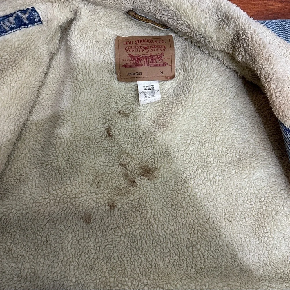 Levis shown stains