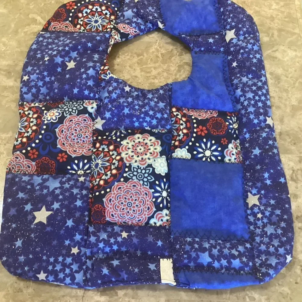 NWOT. Hand Crafted Quilted Reversible Baby Bib $12 ea. or 3/$25
