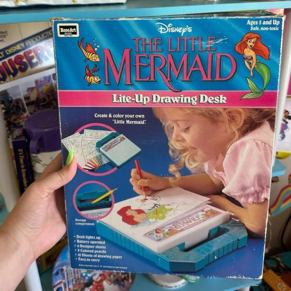 1991 THE LITTLE MERMAID LITE UP DRAWING DESK (LITE‎ UP DESK ONLY)