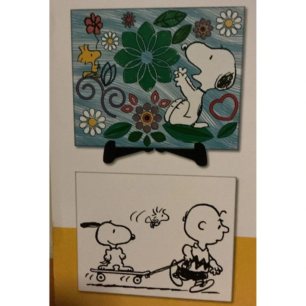 Peanuts Amazing Art Set For Kids, 4 Canvases To Paint, New In‎ Sealed In Box