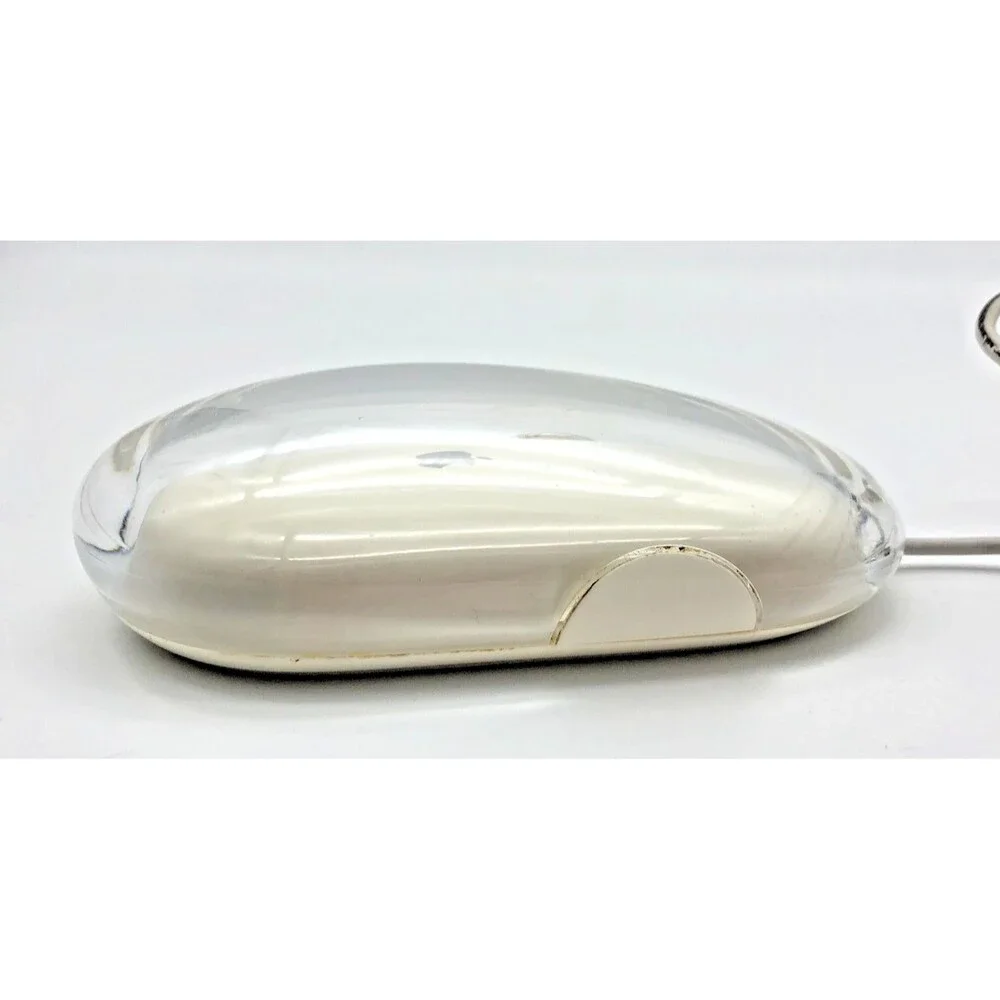 Apple Mac Mouse Genuine Wired Optical M5769 Clear White Tested Works