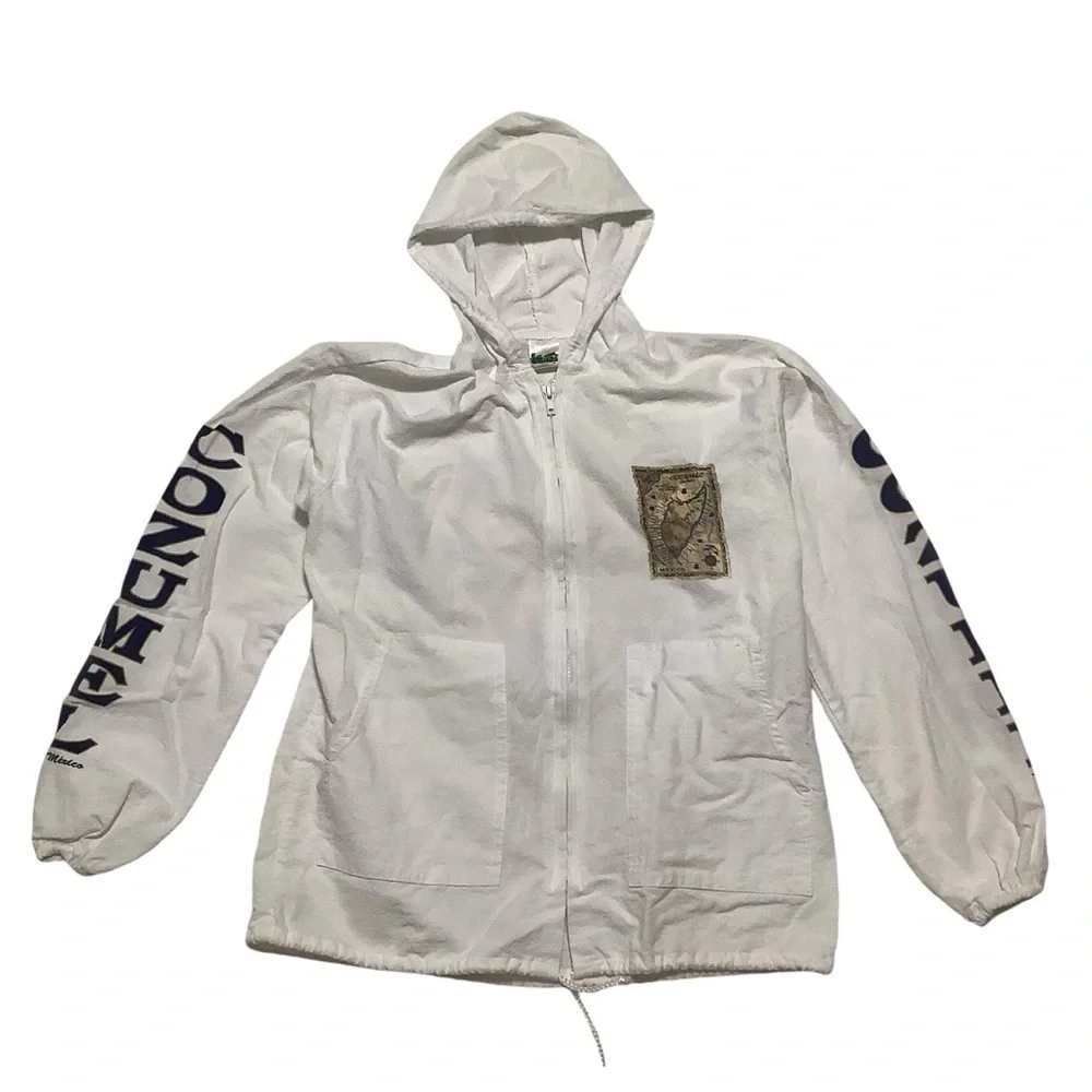 La Iguana Cozumel Beach Full-zip Hoodie Sz Small White