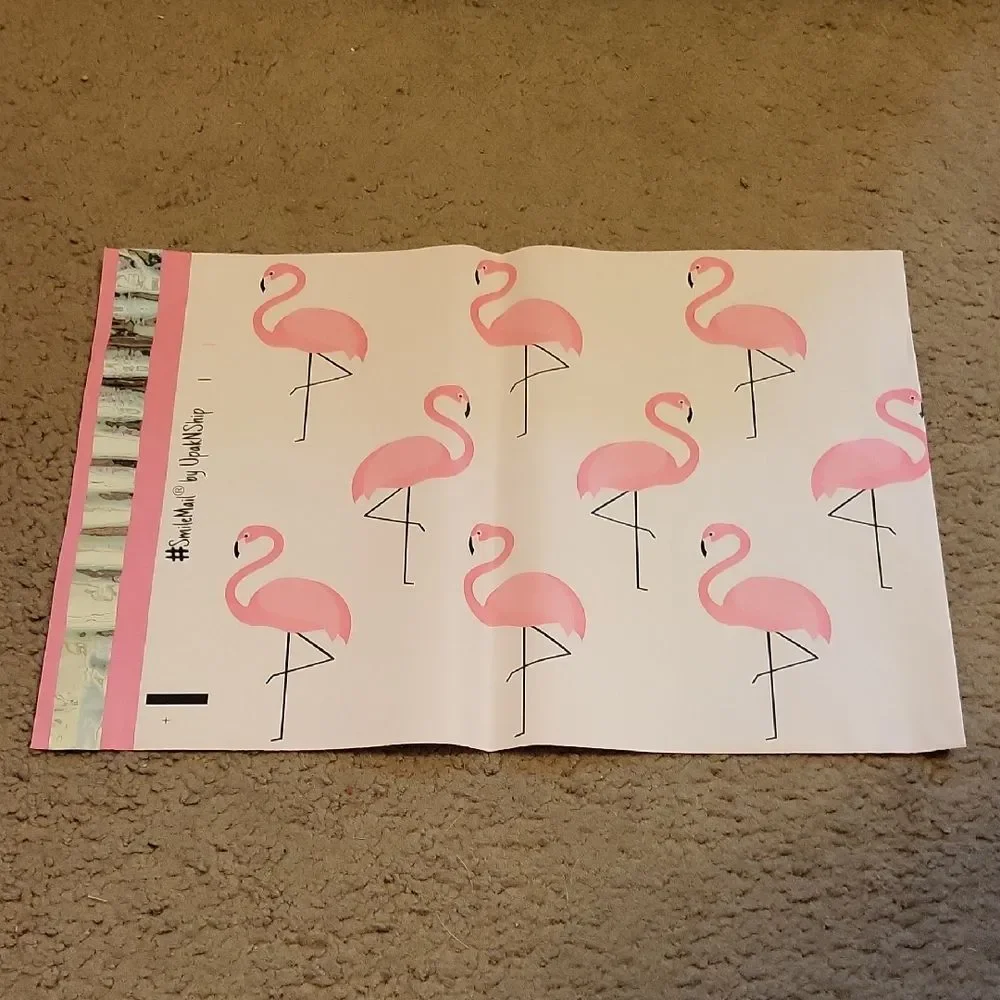Pink Flamingo Poly Mailers