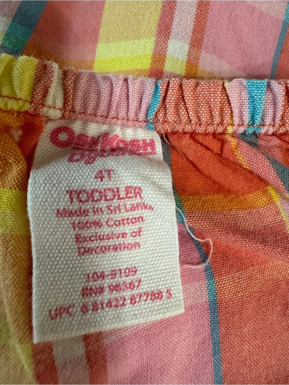 OshKosh Bgosh oshkosh madras