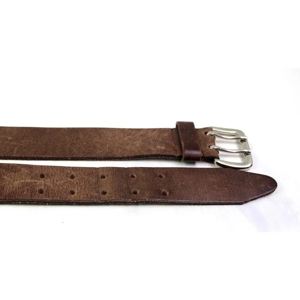 INDIA SADDLE BROWN GENUINE LEATHER 1 1/2
