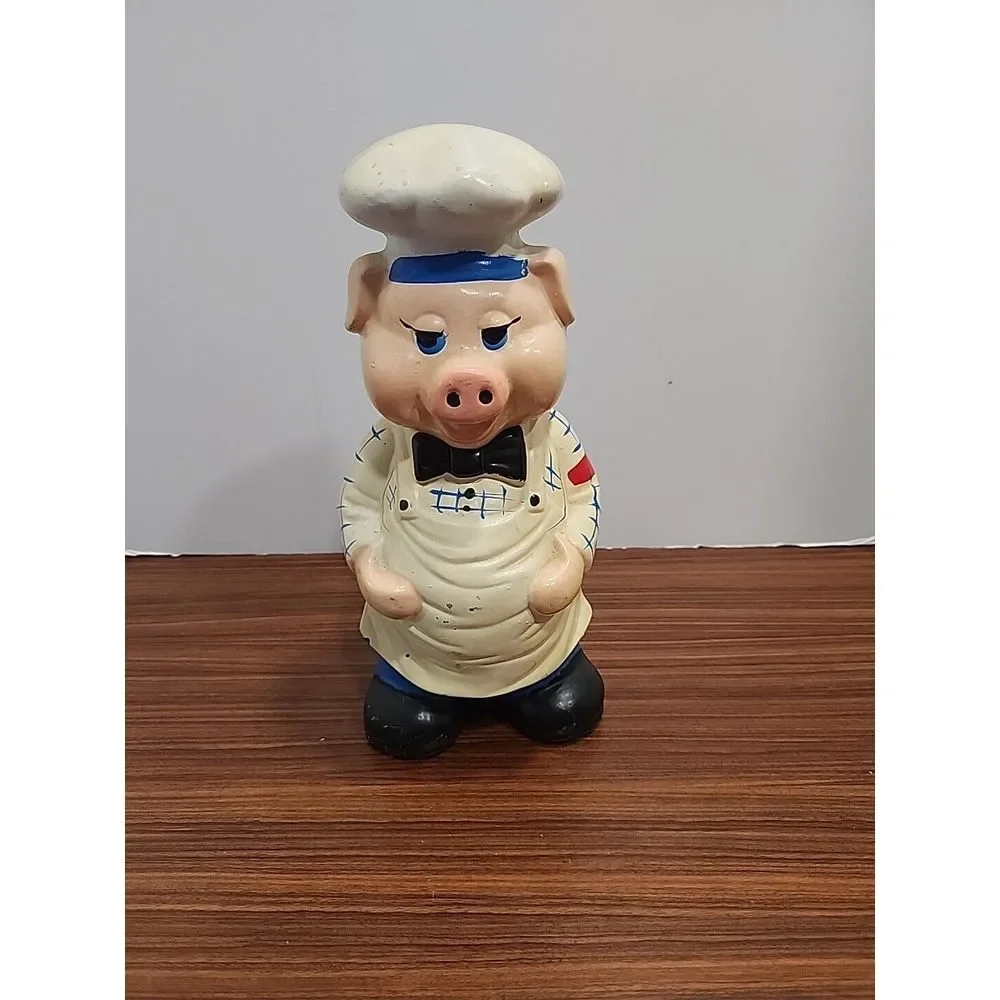 Royal Coronet Dan Brechner Pig Chef‎ Utensil Spoon Holder Vintage