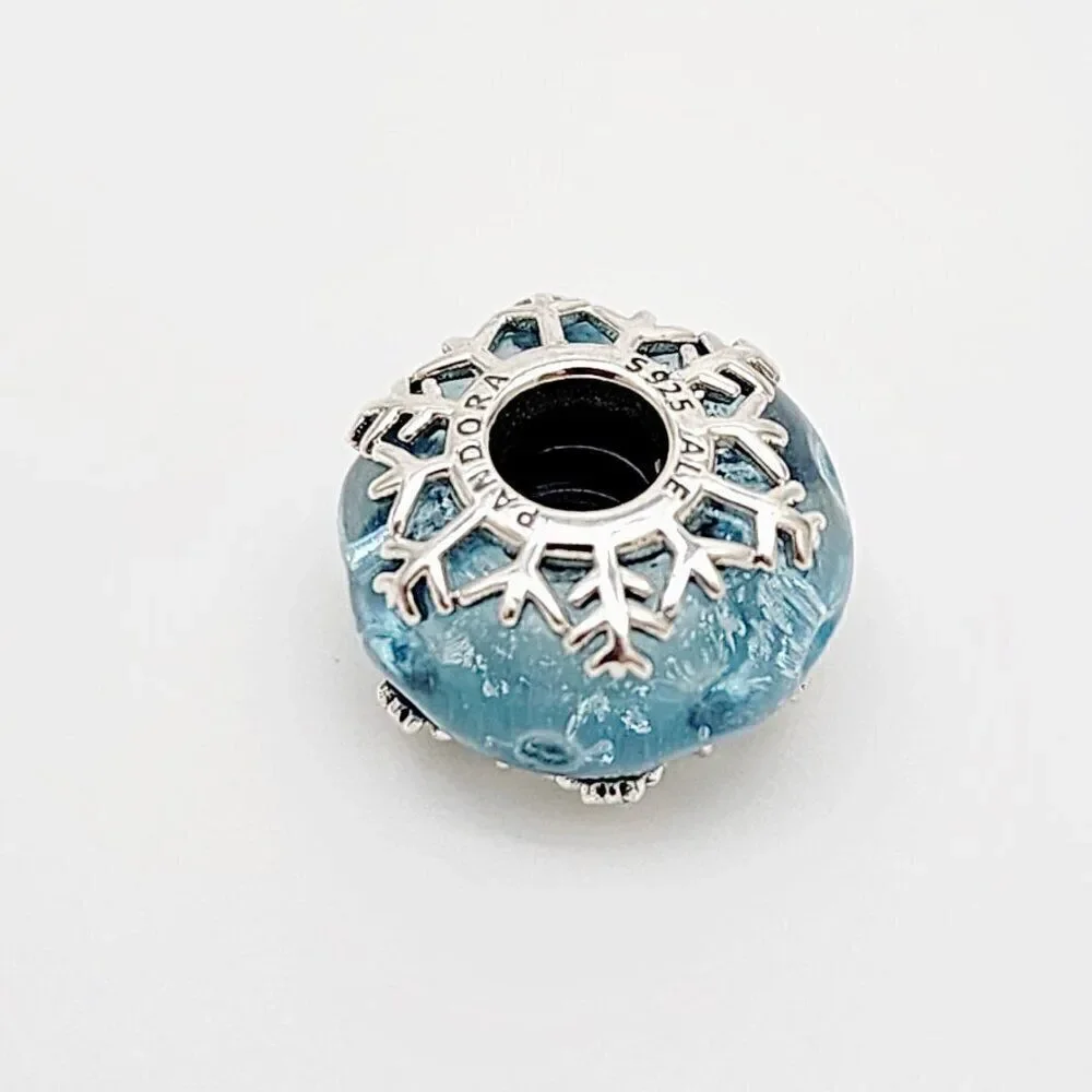 Pandora Winter Snowflake Murano Charm
