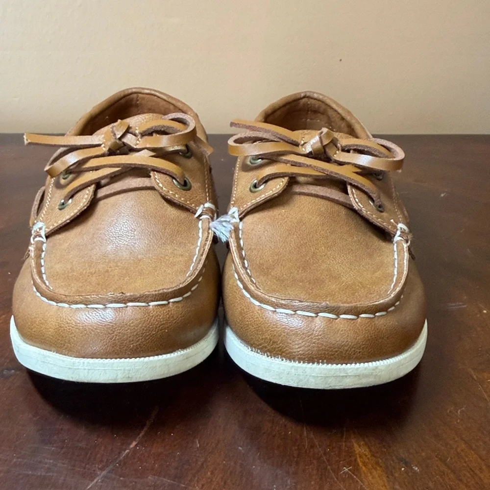Cat & Jack‎ Tan Leather Boat Shoes