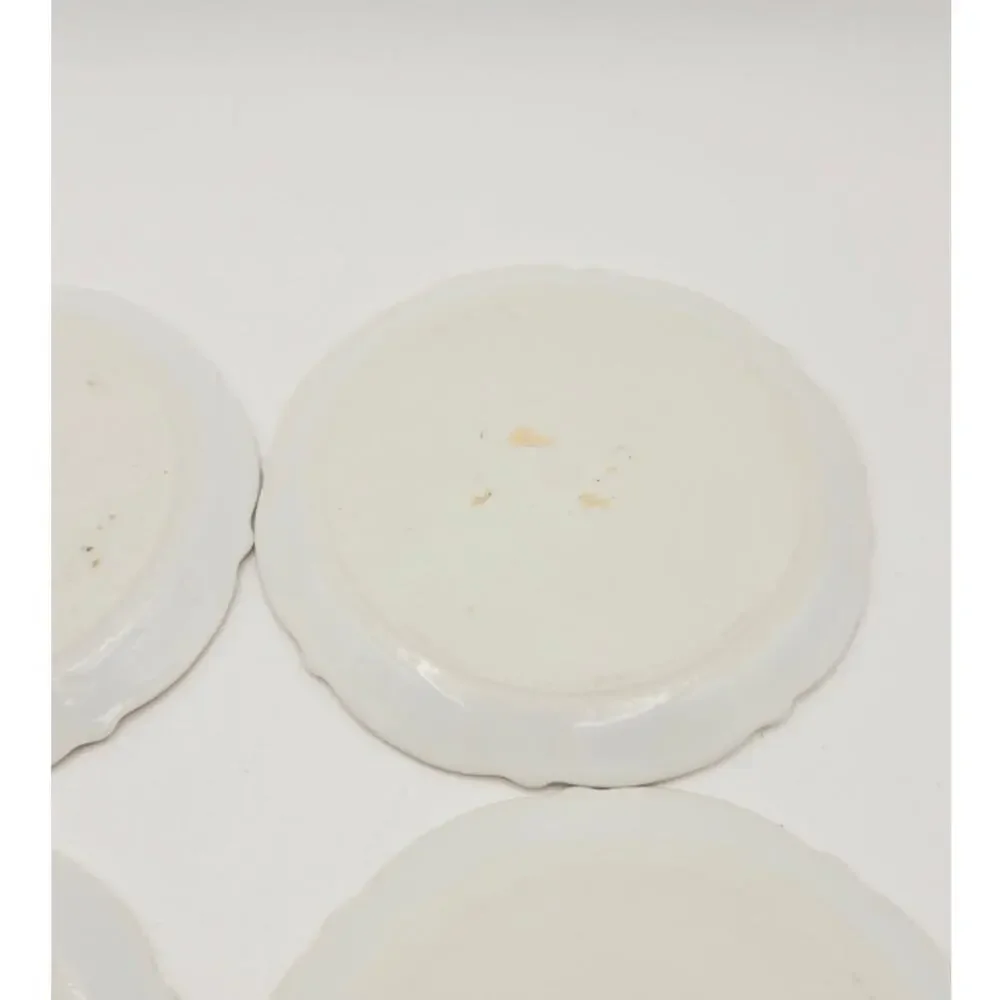 Vintage plate illustration coaster