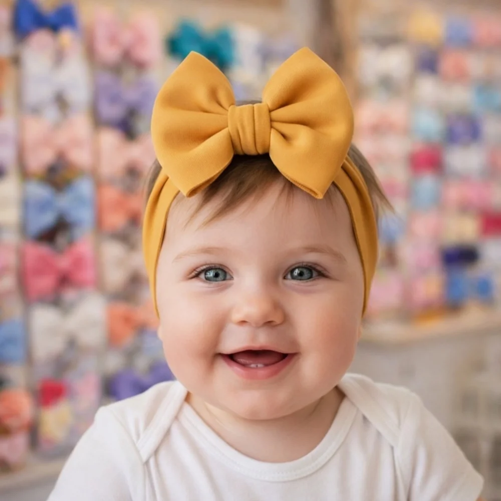 Baby Headband/Soft Stretchy Nylon, Baby Girl Accesorios🎀✨
