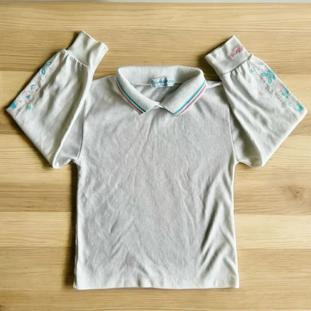 Vintage 90’s OshKosh B’gosh Pastel Snow Bunny Skiing Top