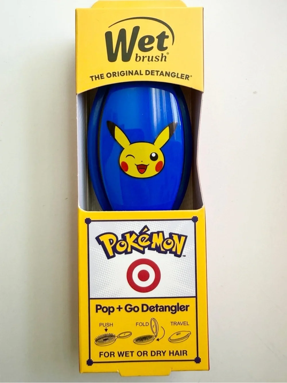 Pokemon Wet Brush Pop + Go Detangler