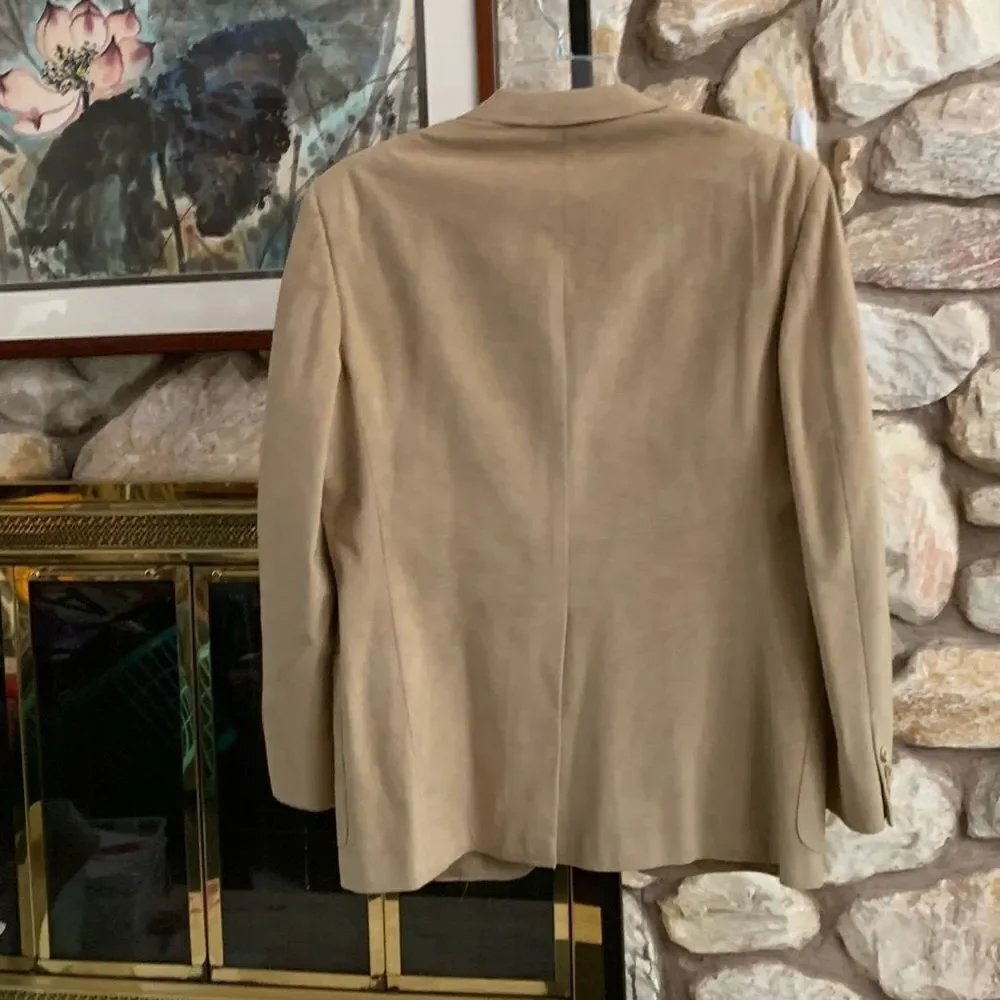 Halston suede blazer