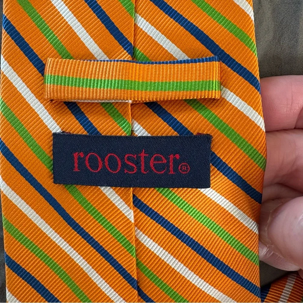 Rooster handmade silk