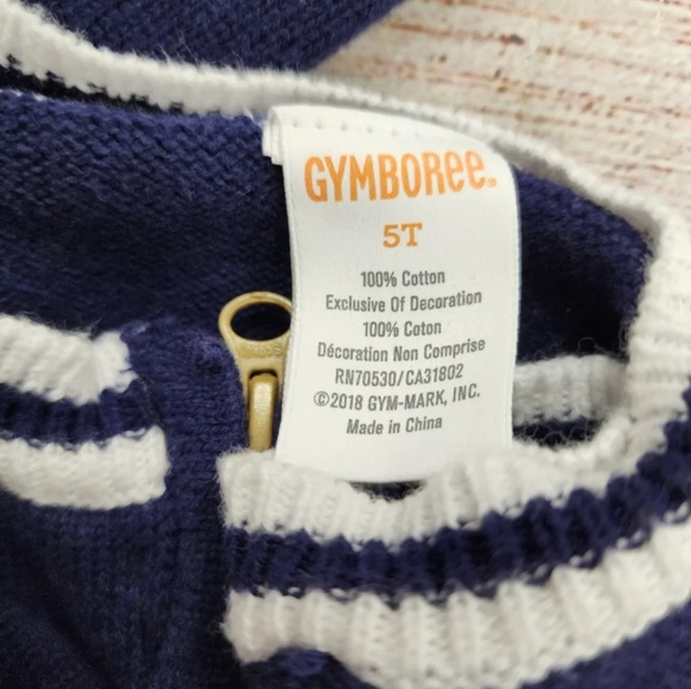 Gymboree Blue‎ Lady Bug Zippered Sweater