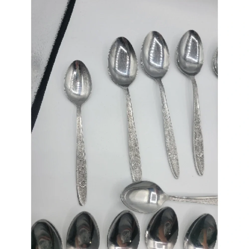 Stanley Roberts Florentine Rose stainless‎ steel 16 tsp 8 tbsp (24)