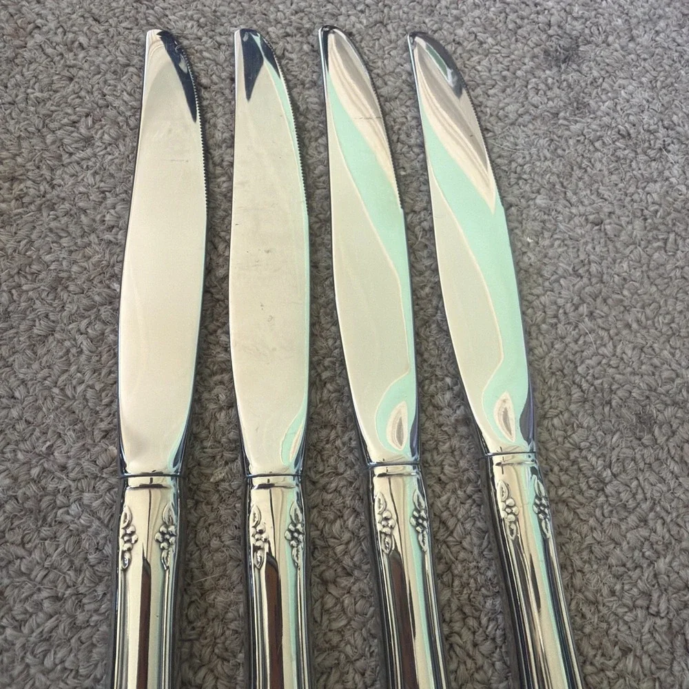 Lot of 12 Wm A Rogers Oneida LTD Mansfield Amadeus Deluxe Stainless Flatware EUC