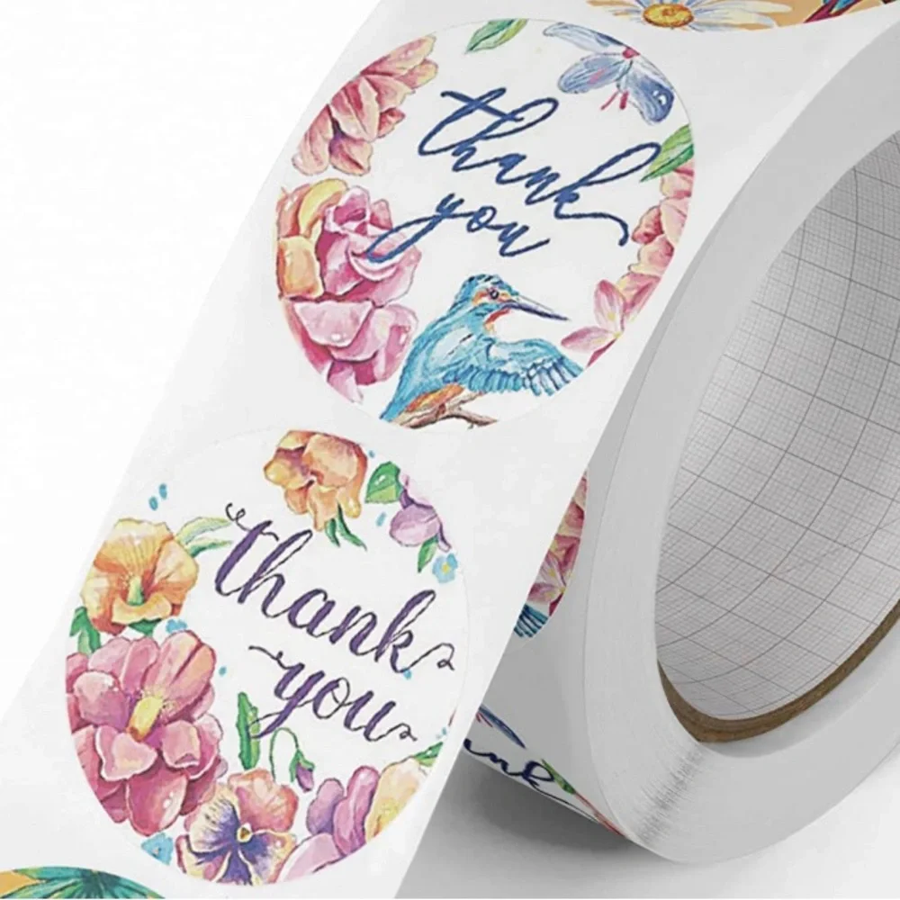 Thank you stickers 100ct~ 1”