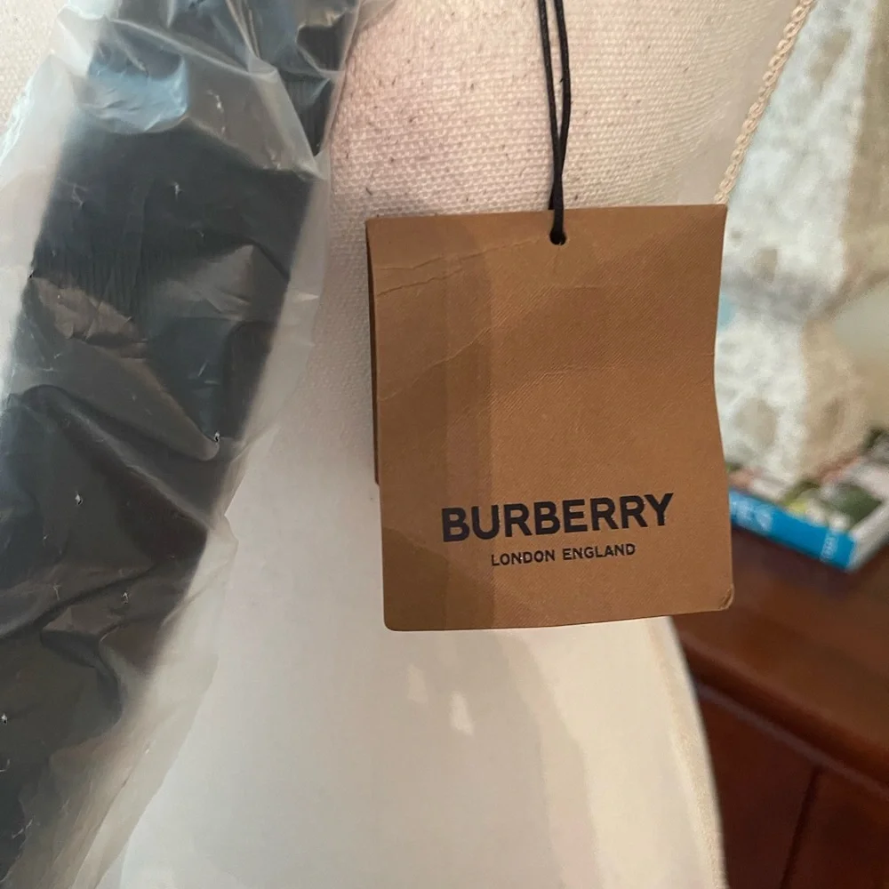 Burberry leather embossed